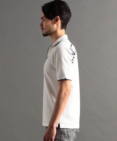 NICOLE CLUB FOR MEN(ニコルクラブフォーメン)/【NICOLE SPORTS】バックロゴプリントスキッパーポロシャツ/img05