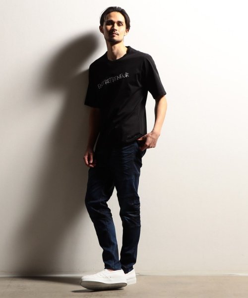 NICOLE CLUB FOR MEN(ニコルクラブフォーメン)/【RIELABO】ロゴデザインクルーネック半袖Tシャツ/img02