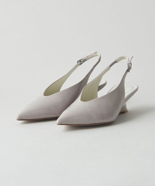 カーヴィーウェッジバックベルト パンプス45 あらかじめご了承ください