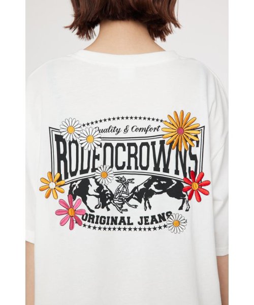 RODEO CROWNS WIDE BOWL(ロデオクラウンズワイドボウル)/Flower Bloom Logo Tシャツ/img10