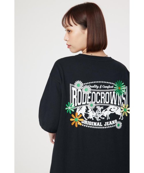 RODEO CROWNS WIDE BOWL(ロデオクラウンズワイドボウル)/Flower Bloom Logo Tシャツ/img20