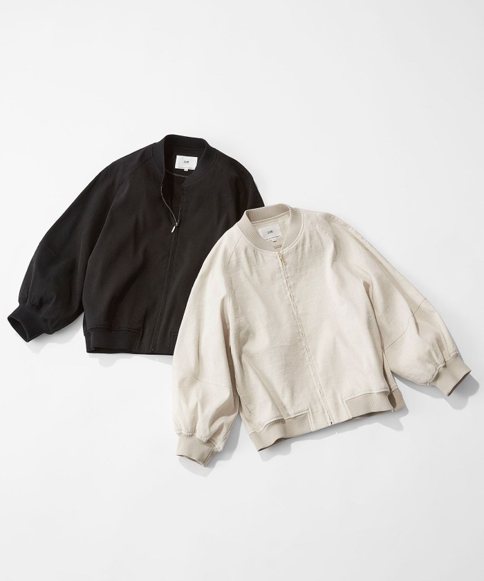 CLASSY.6月号掲載/洗える】リネンレーヨンストレッチ ブルゾン G9 MOD
