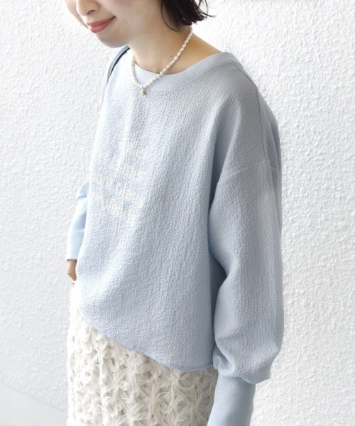 SHIPS WOMEN(シップス　ウィメン)/* 〈手洗い可能〉楊柳 ロゴ トップス 24SS ◇/img33