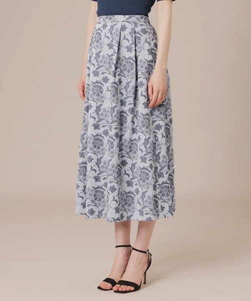 【婦人画報掲載】【BIBURY FLOWER】バイブリーフラワージャカードスカート BIBURY