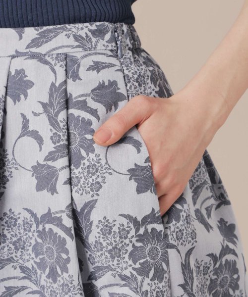 【婦人画報掲載】【BIBURY FLOWER】バイブリーフラワージャカードスカート BIBURY