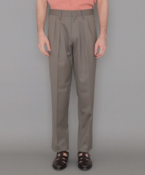 【LEON掲載】ウールストレッチツイルトラウザーズ 