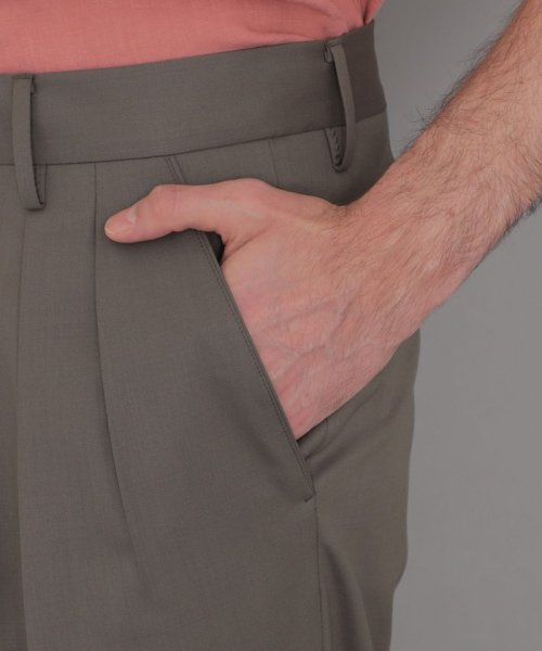 【LEON掲載】ウールストレッチツイルトラウザーズ 