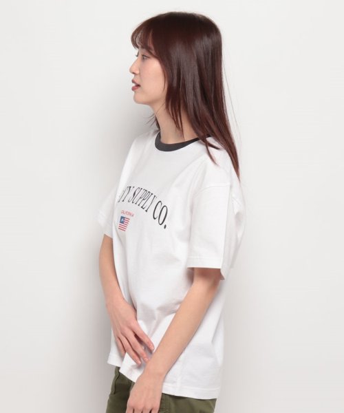 RUSTY(ラスティ（レディース）)/【RUSTY】LADYSハンソデ Tシャツ/img01