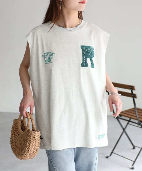 Riberry(リベリー)/サガラ刺繍バスケロゴノースリーブTシャツ/img19