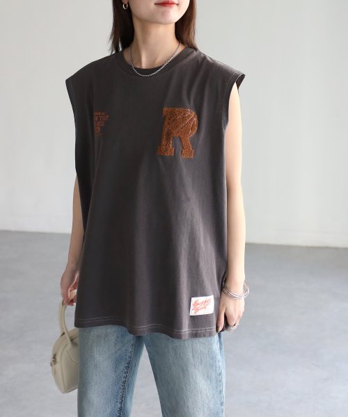 Riberry(リベリー)/サガラ刺繍バスケロゴノースリーブTシャツ/img20