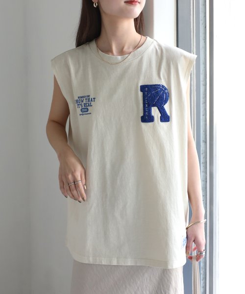 Riberry(リベリー)/サガラ刺繍バスケロゴノースリーブTシャツ/img37