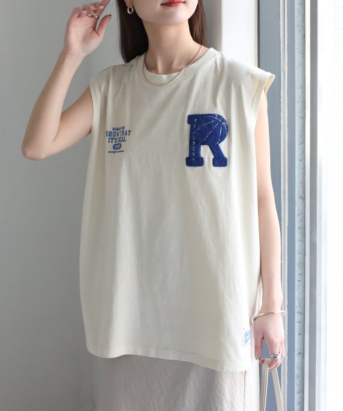 Riberry(リベリー)/サガラ刺繍バスケロゴノースリーブTシャツ/img38