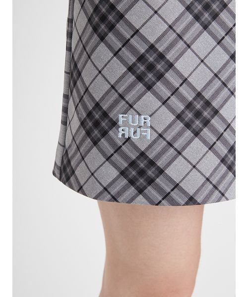 FURFUR(FURFUR)/ロゴ刺繍入りラップ風スカショーパン/img15