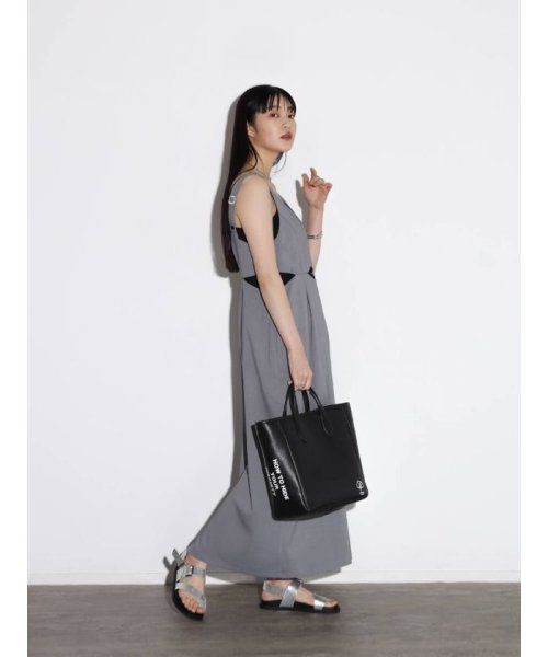 intoxic×nouer SIDE LOGO LEATHER TOTE 【TREASURE TOPKAPI】トレジャー トプカピ【アーカイブ】マイルドサテン スカーフ パネル柄 トートバッグ 2023 AAA1837838985 (14000円)