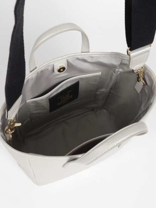 intoxic×nouer SIDE LOGO LEATHER TOTE 【TREASURE TOPKAPI】トレジャー トプカピ【アーカイブ】マイルドサテン スカーフ パネル柄 トートバッグ 2023 AAA1837838985 (14000円)