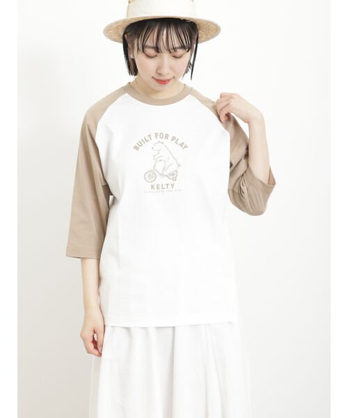 Samansa Mos2(サマンサ　モスモス)/【KELTY×Samansa Mos2】5分袖ラグランTシャツ/img08