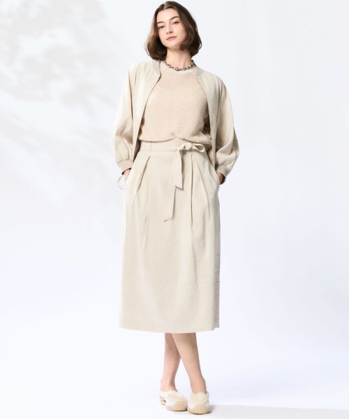 【CLASSY.6月号掲載/洗える】リネンレーヨンストレッチ ブルゾン 品番 パンツ