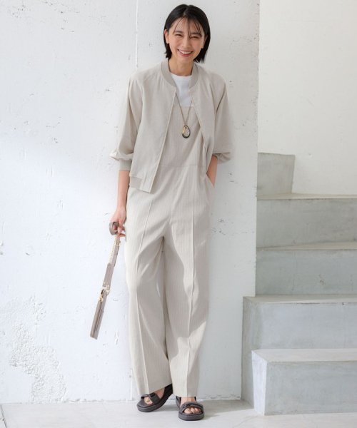 【CLASSY.6月号掲載/洗える】リネンレーヨンストレッチ ブルゾン 品番 パンツ