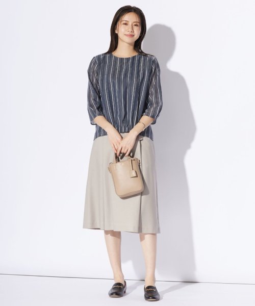 J.PRESS LADIES（LARGE SIZE）(J．プレス　レディス（大きいサイズ）)/【WEB限定カラーあり】ランダムシアーストライプ カットソー/img10