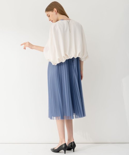 【APPLAUDIR】チュールプリーツ ドレス アプロディール APPLAUDIR