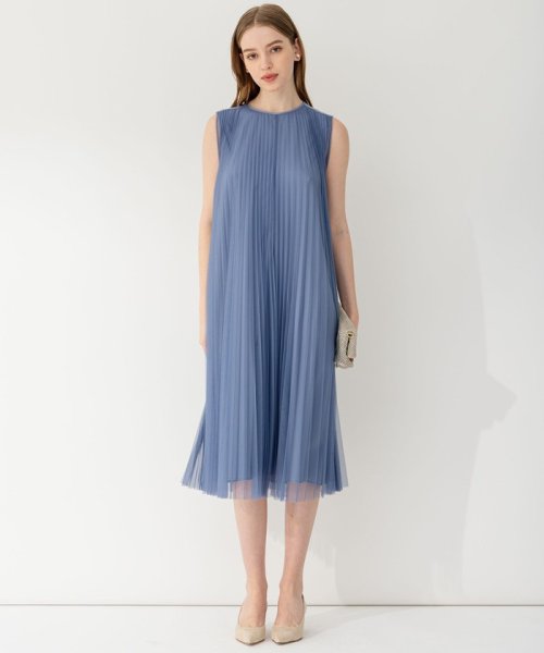 【APPLAUDIR】チュールプリーツ ドレス アプロディール APPLAUDIR