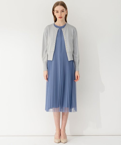 【APPLAUDIR】チュールプリーツ ドレス アプロディール APPLAUDIR