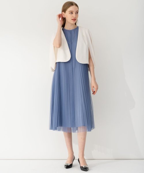 【APPLAUDIR】チュールプリーツ ドレス アプロディール APPLAUDIR