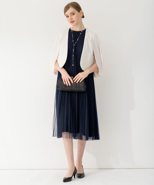 【APPLAUDIR】チュールプリーツ ドレス アプロディール APPLAUDIR