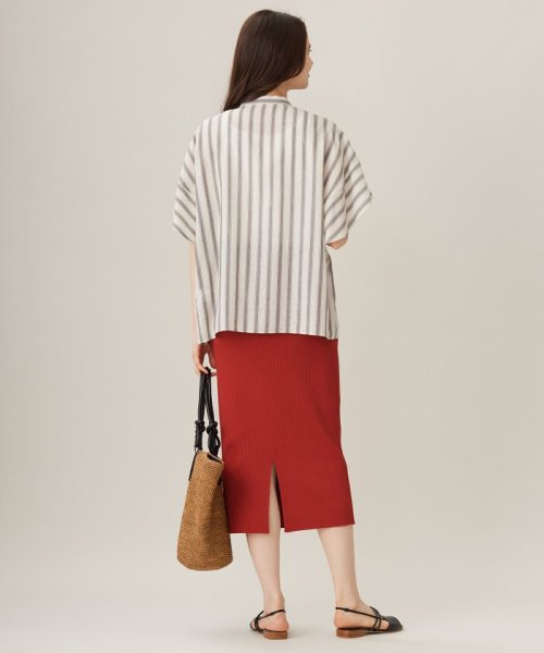 SHIHOさん着用・洗える】リブストレッチタイト スカート(506026789  