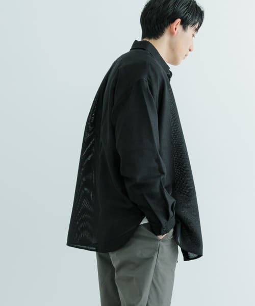 ITEMS URBANRESEARCH(アイテムズアーバンリサーチ（メンズ）)/リネンライクシアーロングスリーブシャツ/img04