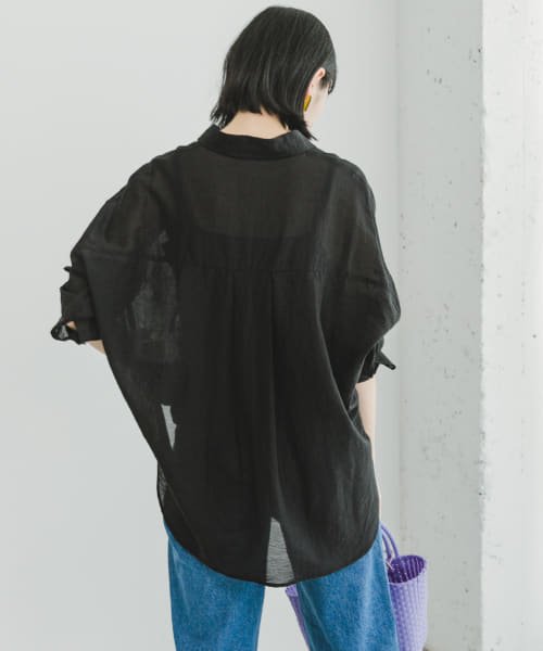 ITEMS URBANRESEARCH(アイテムズ アーバンリサーチ（レディース）)/『2WAY仕様』シアーポケットスキッパーシャツ/img03