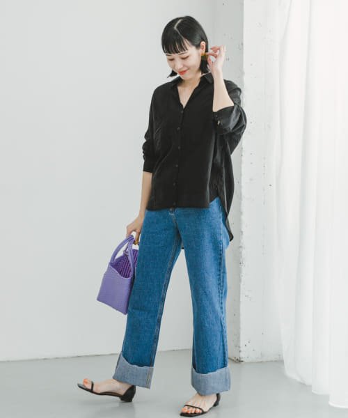 ITEMS URBANRESEARCH(アイテムズ アーバンリサーチ（レディース）)/『2WAY仕様』シアーポケットスキッパーシャツ/img04