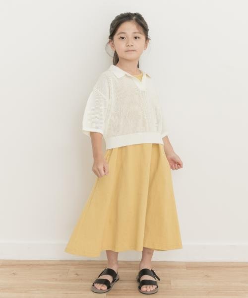 URBAN RESEARCH DOORS（Kids）(アーバンリサーチドアーズ（キッズ）)/『WEB/一部店舗限定サイズ』クロップドメッシュシャツ(KIDS)/img02