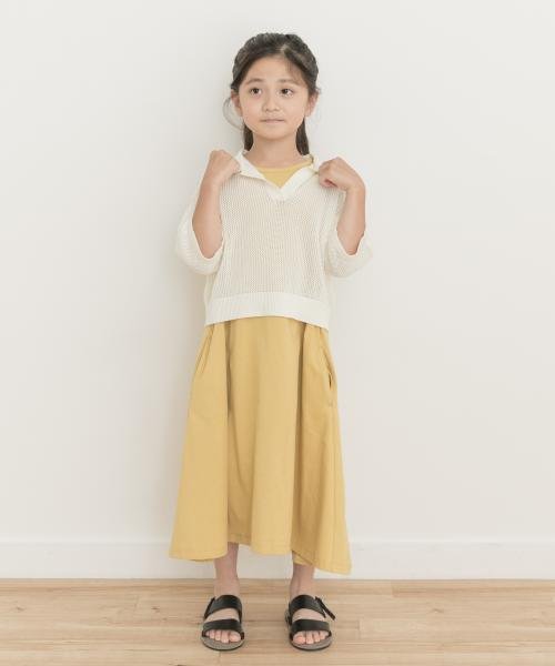 URBAN RESEARCH DOORS（Kids）(アーバンリサーチドアーズ（キッズ）)/『WEB/一部店舗限定サイズ』クロップドメッシュシャツ(KIDS)/img04