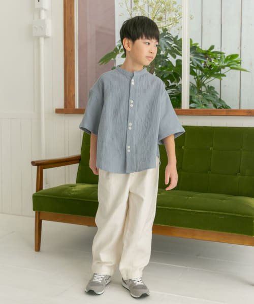 URBAN RESEARCH DOORS（Kids）(アーバンリサーチドアーズ（キッズ）)/Wガーゼバンドカラーシャツ(KIDS)/img02