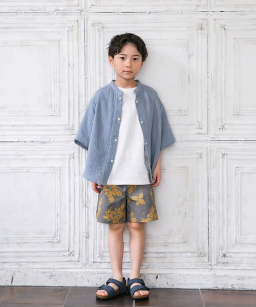 URBAN RESEARCH DOORS（Kids）(アーバンリサーチドアーズ（キッズ）)/Wガーゼバンドカラーシャツ(KIDS)/img08