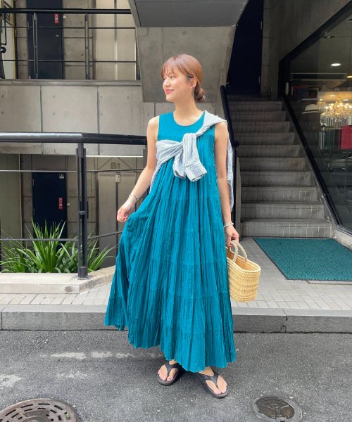 『一部WEB限定カラー』ティアードクリンクルワンピース 人気・おすすめ｜使いやすい・旅行におすすめ 品質保証 全国発送 在庫限り