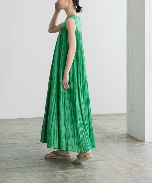 『一部WEB限定カラー』ティアードクリンクルワンピース 人気・おすすめ｜使いやすい・旅行におすすめ 品質保証 全国発送 在庫限り