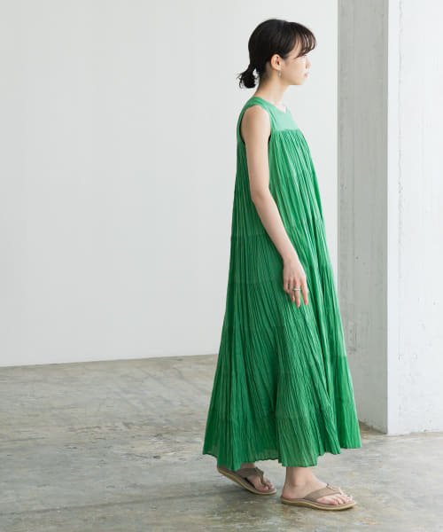 『一部WEB限定カラー』ティアードクリンクルワンピース 人気・おすすめ｜使いやすい・旅行におすすめ 品質保証 全国発送 在庫限り