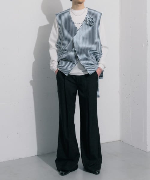 SENSE OF PLACE by URBAN RESEARCH(センスオブプレイス バイ アーバンリサーチ)/hxcyyd × SOP　セーラーフレアパンツ(UNISEX)/img07