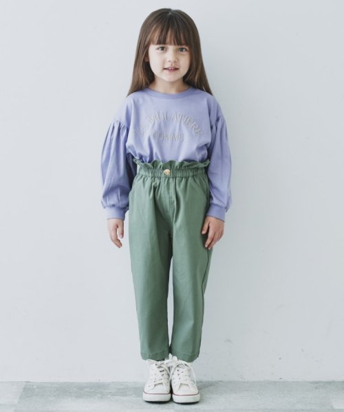 THE SHOP TK（KID）(ザ　ショップ　ティーケー（キッズ）)/【110－150】ウエストフリルハイパーストレッチパンツ/img01