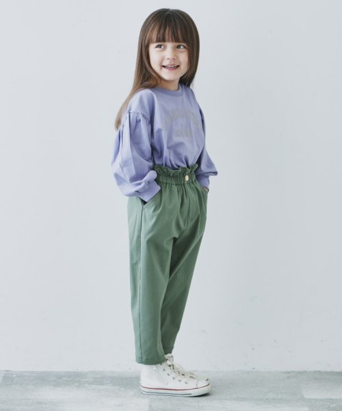 THE SHOP TK（KID）(ザ　ショップ　ティーケー（キッズ）)/【110－150】ウエストフリルハイパーストレッチパンツ/img02