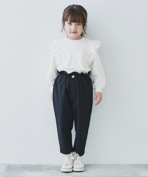 THE SHOP TK（KID）(ザ　ショップ　ティーケー（キッズ）)/【110－150】ウエストフリルハイパーストレッチパンツ/img04