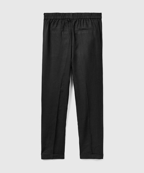 リネン100%クロップド丈ウエストゴムテーパードパンツ 人気・おすすめ｜多用途・生活用品におすすめ 口コミ人気 即納 日本国内即配送
