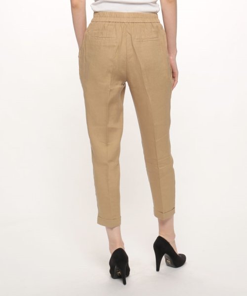 リネン100%クロップド丈ウエストゴムテーパードパンツ 人気・おすすめ｜多用途・生活用品におすすめ 口コミ人気 即納 日本国内即配送