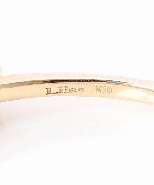 Lilas(リラ)/オニキス3mm5ピースラインリング K10/img16