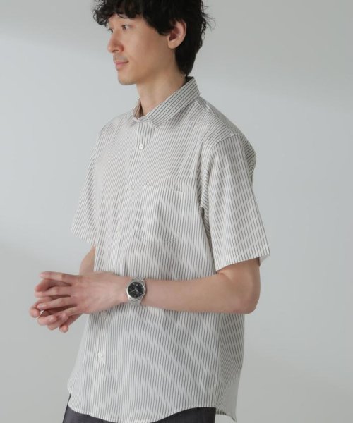 nano・universe(ナノ・ユニバース)/「ICE FLOW LINEN」バリエーションシャツ 半袖/img05