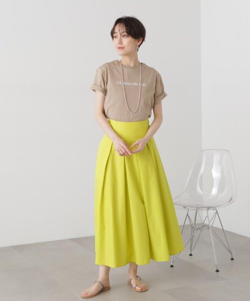 N Natural Beauty Basic(エヌナチュラルビューティベーシック)/切替ポプリンロングスカート《S Size Line》/img30