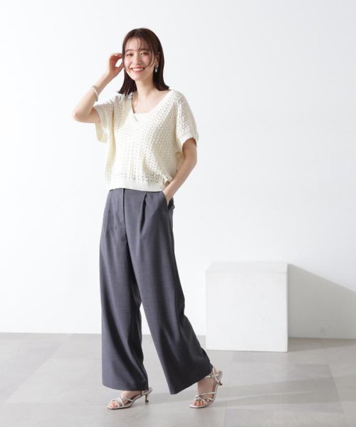 N Natural Beauty Basic(エヌナチュラルビューティベーシック)/ドライタッチワイドパンツ《S Size Line》/img10