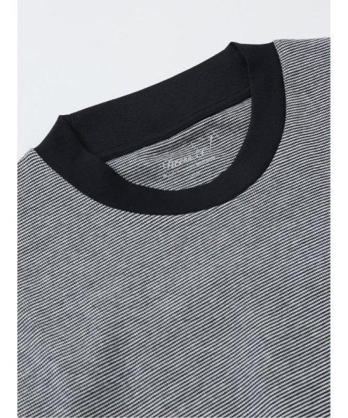 TAKA-Q(タカキュー)/【DRESS T－SHIRT】綿ストレッチ クルーネック半袖Tシャツ ボーダー メンズ Tシャツ カットソー カジュアル インナー ビジネス ギフト プレゼント/img14